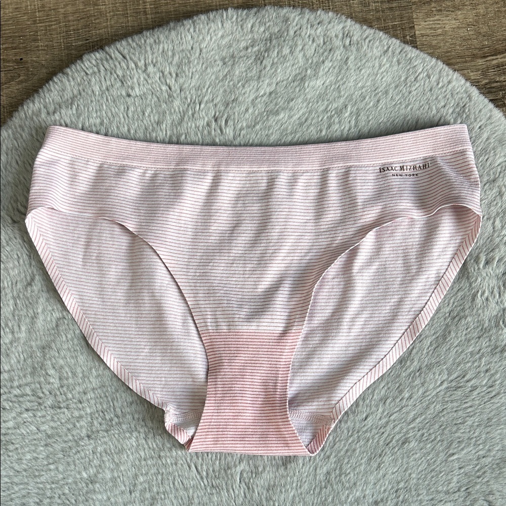 Isaac Mizrahi Pink Striped Panty L